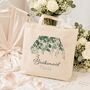Personalised Botanical Bridesmaid Tote Bag Gift, thumbnail 4 of 6
