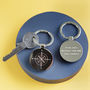 Personalised Father's Day Engraved Compass Keyring, thumbnail 2 of 6