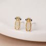 Sterling Silver Meerkat Stud Earrings – 10mm X 5mm, thumbnail 1 of 4