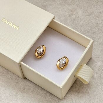 Oval Shaped Diamond Studs, 5 of 7