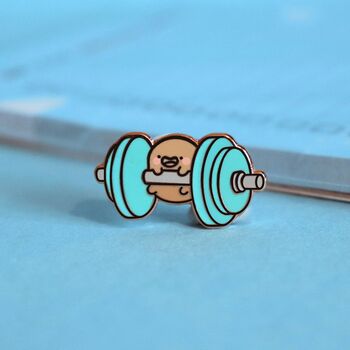 Fitness Potato Enamel Pin | Cute Pin Badges, 6 of 7