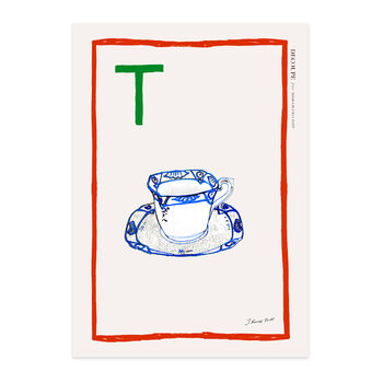 'T'' For Tea Cup Limited Edition Print, 2 of 7