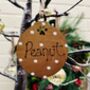 Personalised Dog Cat Paw Bauble Xmas Tree Decoration, thumbnail 6 of 7