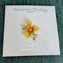 Yellow Daffodil Flower Brooch, Silver Plated, thumbnail 2 of 4