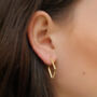 Diamond Shape Hoop Earrings, thumbnail 4 of 11