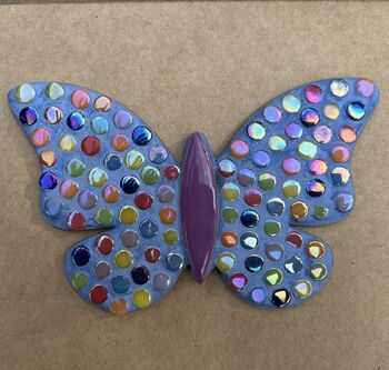 Child's Mosaic Blue Butterfly Craft Kit, 2 of 2