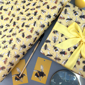 Bees Of Britain Wrapping Paper, 3 of 9