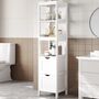 High Cabinet Bathroom Storage Removable Drawers, thumbnail 1 of 12