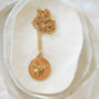 Gold Flying Bee Coin Necklace, thumbnail 5 of 7
