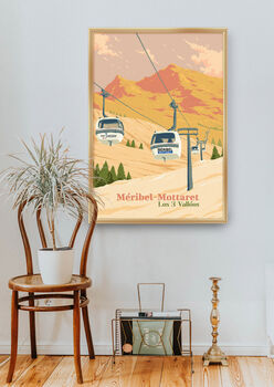 Meribel Mottaret Ski Resort France Poster Art Print, 5 of 8