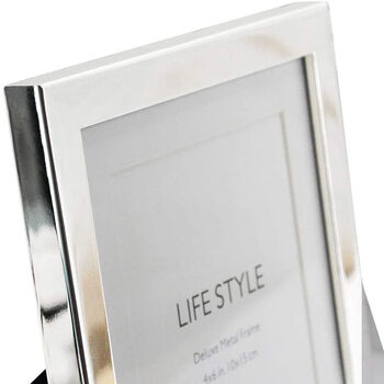 Pack Of Two Silver Photo Frames Metal Plated, 4 of 4