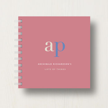 Personalised Name Initials Small Notebook, 10 of 10