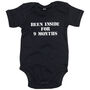 Been Inside For Nine Months Funny Baby Grow, thumbnail 2 of 2