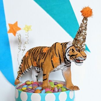 Personalised Tiger Party Animal Cake Toppers, 6 of 7