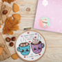 'Sometimes All You Need Is A Warm Hug' Cross Stitch Kit, thumbnail 1 of 1