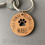 Personalised Dog Lover Key Ring. This Human Belongs To, thumbnail 1 of 7