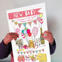 Personalised Big New Baby Girl Card, thumbnail 1 of 3