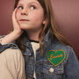 Personalised Heart Embroidered Name Cloth Patch, thumbnail 3 of 8