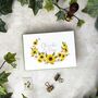 Sunflower Wedding Invitation With Timeline, thumbnail 2 of 6