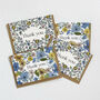 Blue Floral Thank You Card Set, thumbnail 1 of 6