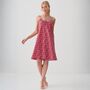 Women's 'Byzantine' Paisley Crisp Cotton Strappy Nightdress, thumbnail 1 of 4