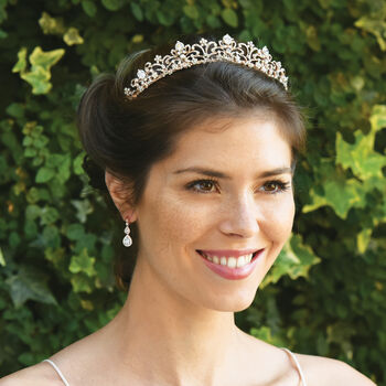 Silver, Rhodium, Gold Or Rose Gold Plated Bridal Tiara, 7 of 12