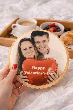 Personalised Giant Photo Cookie – Valentine’s Day Love Biscuit Gift, 2 of 5