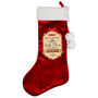 Personalised Special Delivery Luxury Red Stocking, thumbnail 2 of 3