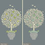 Silver Anniversary Gift Personalised Family Tree Print, thumbnail 2 of 12