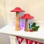 Christmas Wooden Toadstool Pair, thumbnail 5 of 7