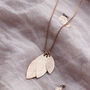 Personalised Family Leaf Necklace, thumbnail 3 of 9