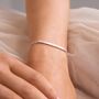Curved Skinny Bar Personalised Message Bracelet, thumbnail 5 of 12