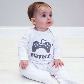 Personalised Big Gamer And Little Gamer T Shirt Set, 5 of 8