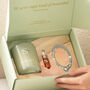 Jade Silver Bracelet And Crystal Candle Gift Set, thumbnail 2 of 10