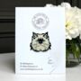Ragdoll Grumpy Long Haired Cat Enamel Pin Badge, thumbnail 1 of 9