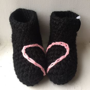 Mummy And Me Heart Slipper Sock Set, 10 of 12