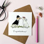 Labrador Dogs Wedding Card, thumbnail 1 of 2