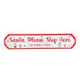 Personalised Acrylic Santa Stop Here Sign For Christmas, thumbnail 2 of 5
