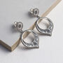 Sterling Silver Harbala Dangly Studs, thumbnail 1 of 4