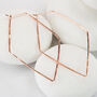 Diamond Hoop Earrings In Rose Gold Fill, thumbnail 1 of 7