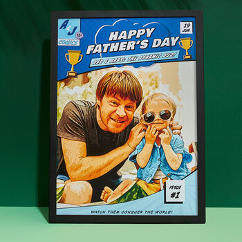Personalised Dad Birthday Comic Poster, 8 of 11