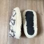 Ladies Wool Fleece Slippers Sheep Print, thumbnail 3 of 3