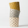 Handmade Yellow Ceramic Candle Lantern Tealight Holder, thumbnail 2 of 4