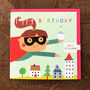 Superhero Birthday Girl Card, thumbnail 4 of 5