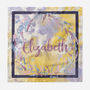 Personalised Floral Square Silk Scarf, thumbnail 2 of 5