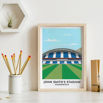 Contemporary Print Of Your Football Team's Stadium, 3 of 10