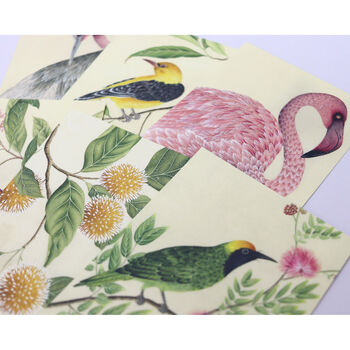 Botanical Chinoiserie Vintage Style Art Cards, 5 of 8