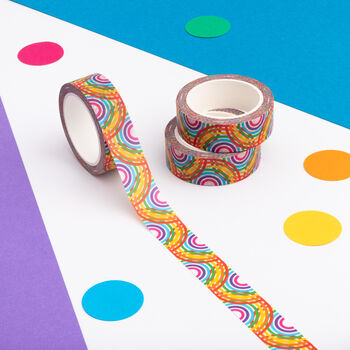 Colourful Rainbow Pattern Paper Washi Tape, 2 of 5