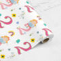2nd Birthday Wrapping Paper Roll Baby Girls, thumbnail 3 of 3