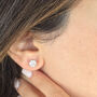 Diamond Moissanite Crystal Sterling Silver Earrings, thumbnail 2 of 6